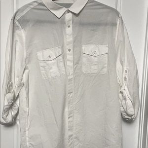 CK button up rolled sleeves Dress Shirt